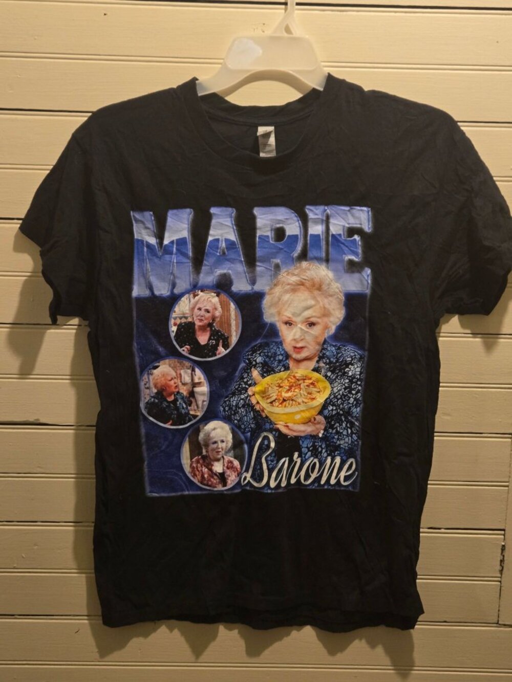 Marie Barone T-Shirt Mens L Gildan Heavy Cotton Black Graphic TV Tee Sitcom Fan
